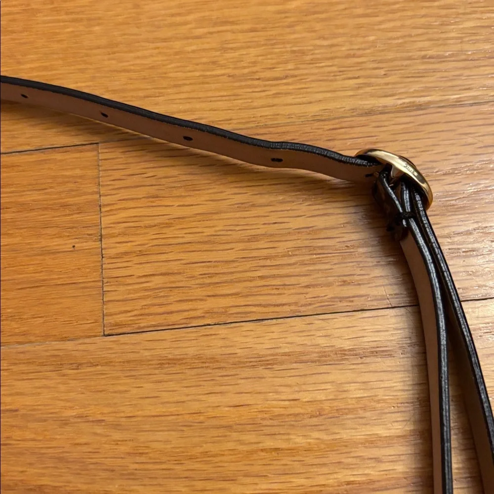 J. Crew Thin Skinny Waist Belt Animal Cheetah Leopard Tortoise Tan Leather Small - Picture 9 of 16